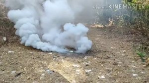 Тест самодельной дымовой шашки