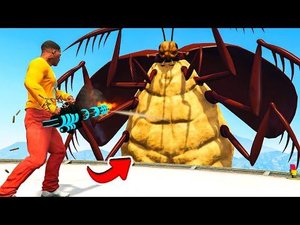 НА ГОРОД НАПАЛ ОГРОМНЫЙ ТАРАКАН в ГТА 5 МОДЫ! ОХОТА НА ДРЕВНЕГО МОНСТРА и ОБЗОР МОДА в GTA 5 ВИДЕО