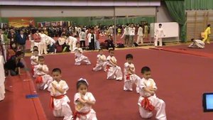 Дети выступают по ушу