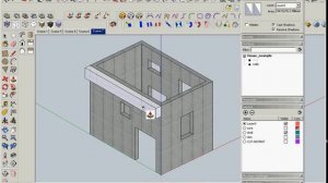 SketchUp: слои и сцены
