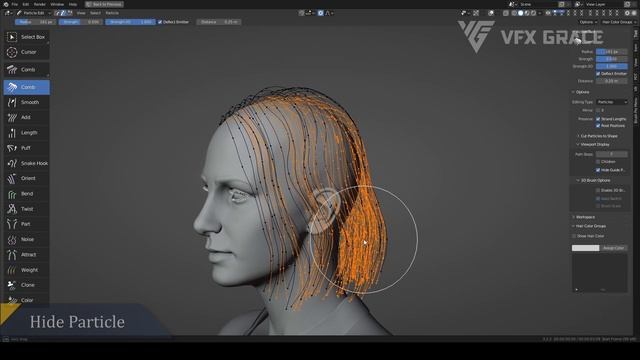 3D Hair Brush 3.3 | Blender hair tool | New Features