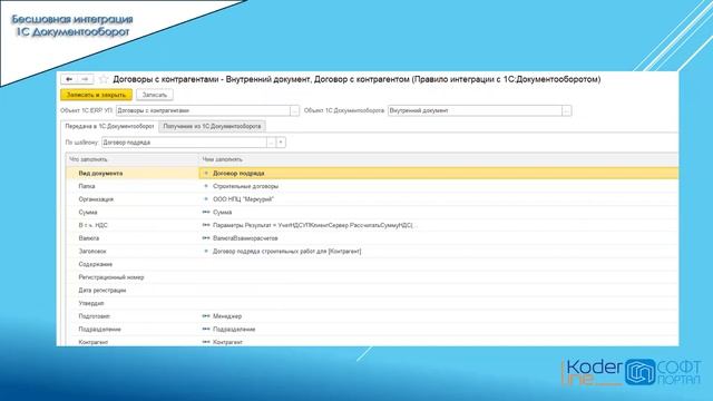 Бесшовная интеграция с 1С:Документооборот. Вебинар от 23.12.21 смотреть онлайн