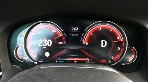 2016 BMW 740d G11 xDrive 320 Hлс максимальная скорость автобан