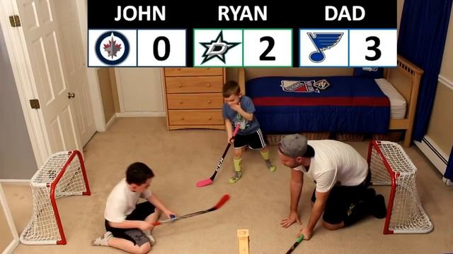 KNEE HOCKEY GAME # 27 - STARS / BLUES / JETS - SEASON 2 - QUINNBOYSTV смотреть онлайн