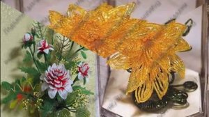 Георгины из бисера