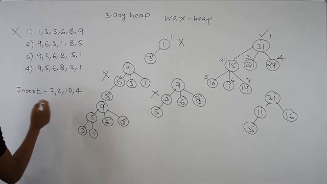 3 ary Max Heap | K-ary Heap | Heapsort | GATECSE | DAA