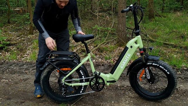 Eskute Star Ebike Pedelec Fatbike im Test Review Elektro Faltrad Klapprad mit 20 Zoll Fat Reifen