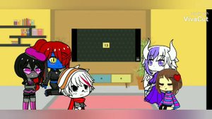 Реакция Андертейл на меме про Санса😂