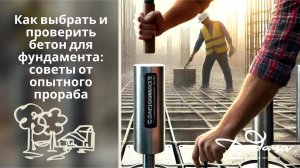 Как выбрать и проверить бетон для фундамента: советы от опытного прораба #строительство