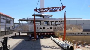 Moving Dynamiq's superyacht GTT 130