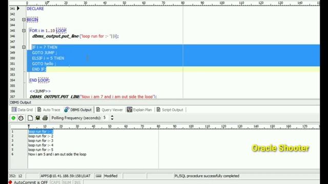 PL/SQL Tutorial #16: Sequence control statements in PLSQL