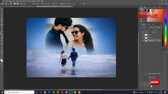 Pre wedding Photo Dual Exposure Editing in photoshop Photoshop Hindi Tutorial By. Om Graphic смотреть онлайн