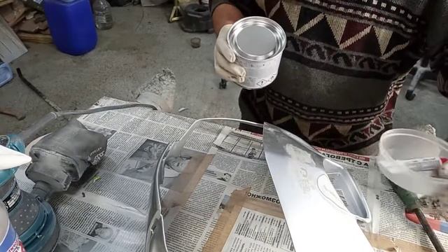 Шпатлюю пластик от мотоцикла Шпаклёвкой Novol Bumperfix смотреть онлайн
