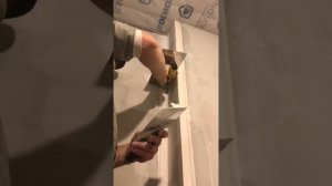 Как шпаклевать. Внешний угол. На сдир. Корректировка после наклейки лент.