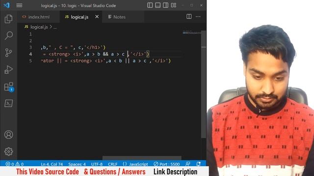 Logical Operators In Javascript | Javascript Tutorial In Hindi #10