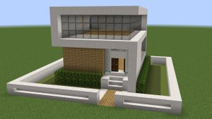 Майнкрафт - Как построить классический современный дом. Minecraft