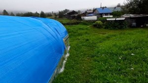 Курятник в теплице из поликарбоната в Сибири.
