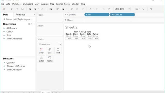 How to replace Null literals in Tableau смотреть онлайн