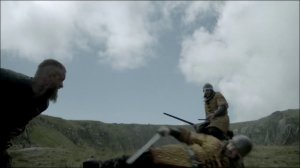 Сериал Викинги (Vikings, 2013) сцены с метанием копья,топора и ножей