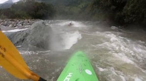 Kayaking Oyacachi river in Ecuador