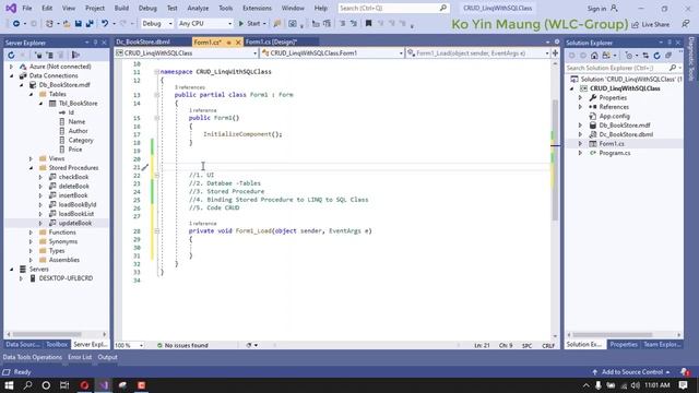 C# CRUD - Binding SQL Server's Stored Procedure From 