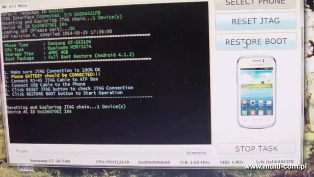Repair boot S6310N - JTAG/ATF (20PIN JTAG JIGS - RJ45 Adapter) смотреть онлайн