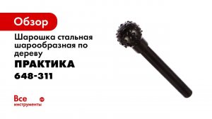 Насадка рашпильная по дереву Практика Шарошка скругленная Практика