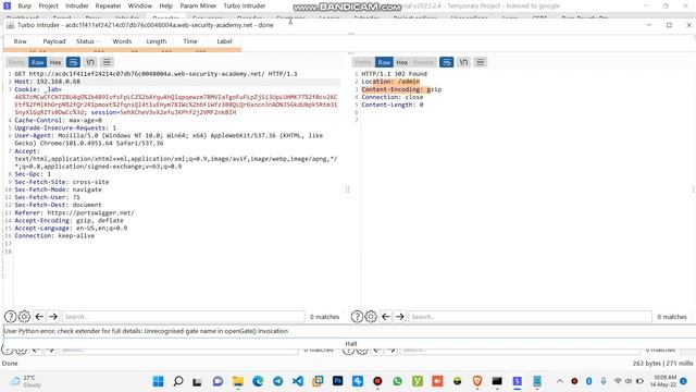 Portswigger Web Academy HTTP Host header attacks: SSRF via flawed request parsing #102 смотреть онлайн
