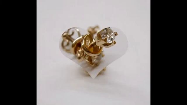 Серьги-гвоздики Ювелирная Студия www.studio-gold.ru смотреть онлайн