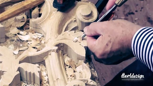 Woodcarving Rococo Ornament ►► Урок Резьба по дереву Стиль Рококо смотреть онлайн