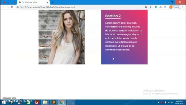 CSS Image Hover Effects With Sliding Text Animation | Slide Image On Hover | Smart Webtuts | 2022