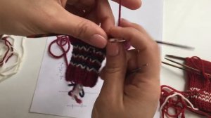 вывязывание пятки : донабор петель на спицы