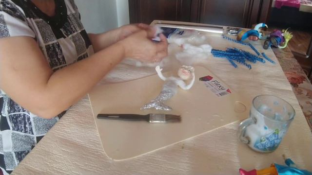 Ватная игрушка Любовь моряка. Мастер класс. Часть 1. смотреть онлайн