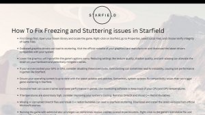 How To Fix Freezing and Stuttering issues in Starfield - Solved!