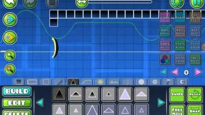 начал делать карту в оригинальном Geometry Dash