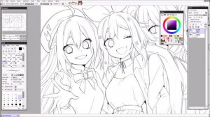 [TimeLapse - Paint Tool SAI Ver 2] Girls