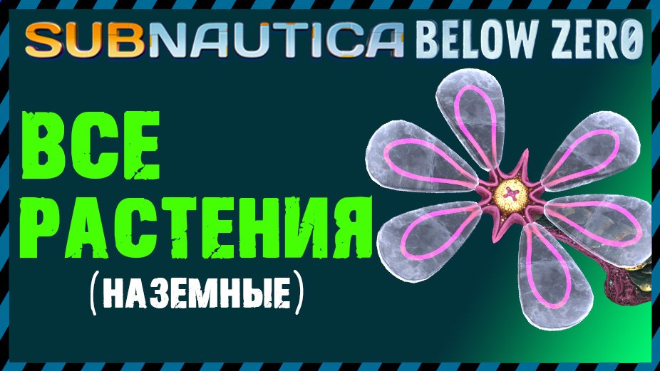 Subnautica Below Zero ВСЕ РАСТЕНИЯ (наземные)