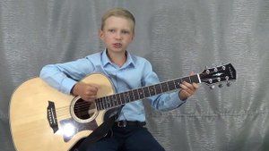Кавер на песню "Привет"  Максим Леонидов. Максим Носов ,юный гитарист
