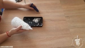 Ёлочка из ватных палочек (Christmas tree made of cotton swabs)