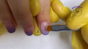 Нюд+градиент. Как быстро сделать градиент под базу .  Инстаграмный маникюр .