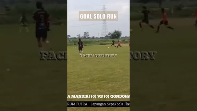 Goal Score Solo Run #fachriyosistory #shorts #football #sports