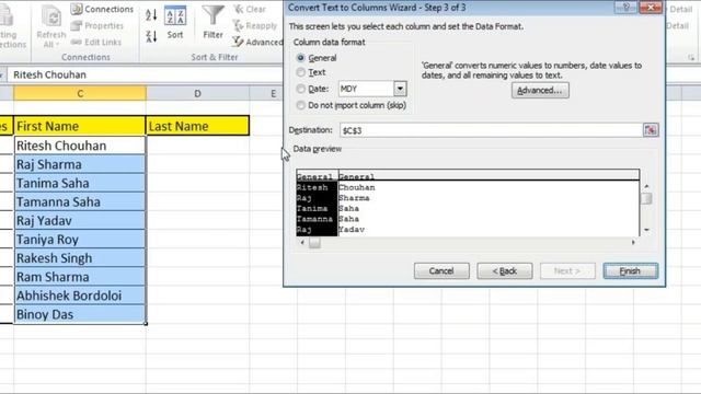 Advanced excel tricks || Delimiter in Excel || excel tutorial in hindi