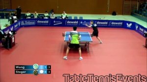 Bastian Steger Vs Wang Yang: Match 1 [German League 2012/2013]