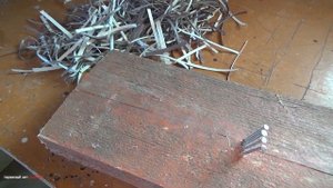 Самодельная фибра из упаковочной ленты для стяжки,бетона и т д