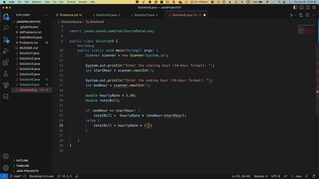 Problem solving using Java - PART 2