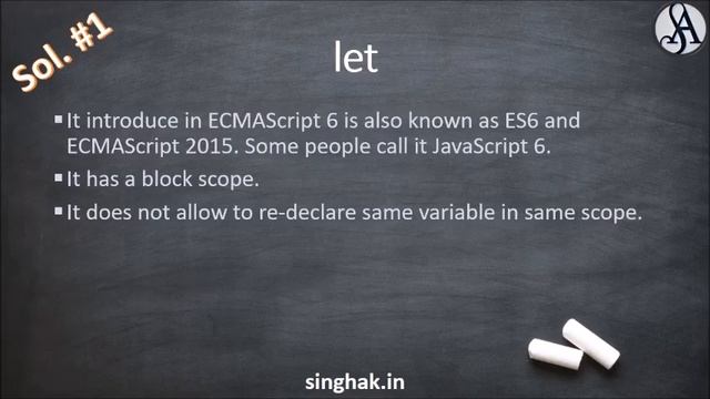 JavaScript Quiz : Quiz#1 Concept of java-script let