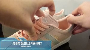 Живой видео обзор Adidas Gazelle Pink Grey (реплика)