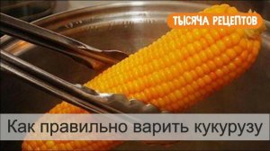 Как варить кукурузу. Вареная кукуруза быстро и просто.mp4