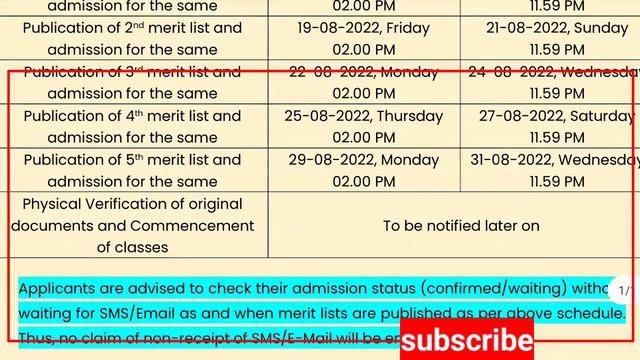 How to check merit list 2022।WB all College merit list published date 2022।wb ug College admission।