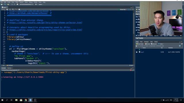 Web Apps in R: Building your First Web Application in R | Shiny Tutorial Ep 1 смотреть онлайн